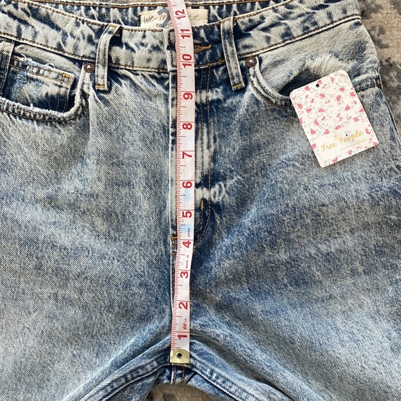 Free People High Waisted Distressed Rigid Denim - Picture 12 of 15